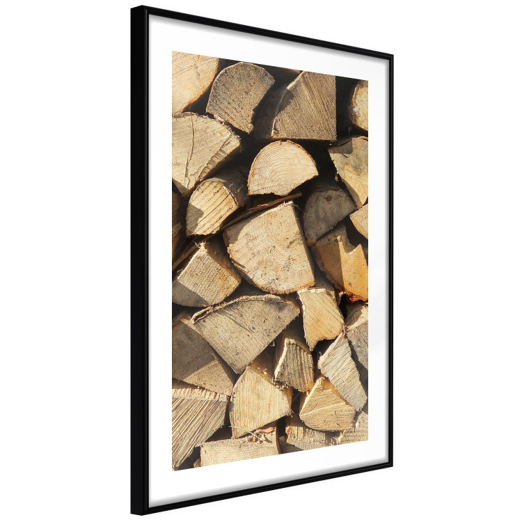 Wall Poster Beauty of Wood - arranged composition of chopped wood into various shapes 131836 additionalImage 6