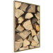 Wall Poster Beauty of Wood - arranged composition of chopped wood into various shapes 131836 additionalThumb 12