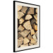 Wall Poster Beauty of Wood - arranged composition of chopped wood into various shapes 131836 additionalThumb 2