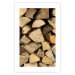 Wall Poster Beauty of Wood - arranged composition of chopped wood into various shapes 131836 additionalThumb 19