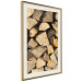 Wall Poster Beauty of Wood - arranged composition of chopped wood into various shapes 131836 additionalThumb 3