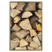 Wall Poster Beauty of Wood - arranged composition of chopped wood into various shapes 131836 additionalThumb 21