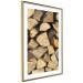 Wall Poster Beauty of Wood - arranged composition of chopped wood into various shapes 131836 additionalThumb 9