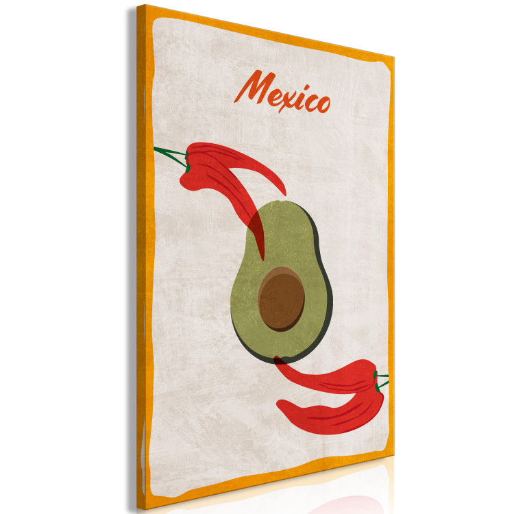 Canvas Art Print Mexican Delicacies (1-piece) Vertical - still life of vegetables 131936 additionalImage 2