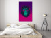 Canvas Art Print Monkey with glasses and headphones - a funny abstraction in pink tones 132236 additionalThumb 3