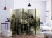 Room Divider Predator from the mountains (beige) II (5-piece) - abstraction with a wolf 132636 additionalThumb 2