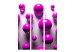 Room Divider Purple Balls (3-piece) - geometric 3D composition 132736 additionalThumb 3