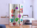 Room Divider Screen Colorful Tulips (3-piece) - cheerful composition in colorful flowers 133236 additionalThumb 2