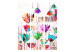 Room Divider Screen Colorful Tulips (3-piece) - cheerful composition in colorful flowers 133236 additionalThumb 3