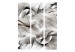 Room Separator Abstract Braid - abstract silver patterns with illusion motif 133636 additionalThumb 3
