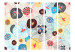 Folding Screen Summer Breeze II - colorful lines and circles amidst abstract patterns 133936 additionalThumb 3
