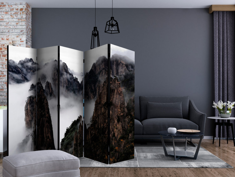 Room Divider Screen Sea of Clouds, Huang Shan, China II - landscape of rocky mountains in the mist 134036 additionalImage 4