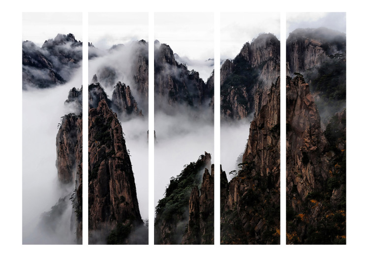 Room Divider Screen Sea of Clouds, Huang Shan, China II - landscape of rocky mountains in the mist 134036 additionalImage 3