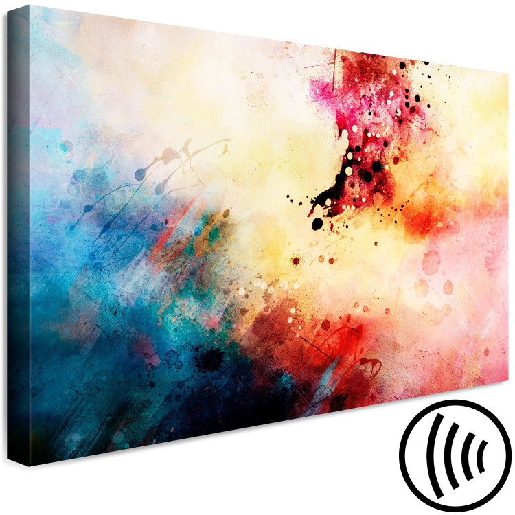 Canvas Art Print Symphony of Colors (1-piece) Wide - abstract colorful watercolor 135236 additionalImage 6
