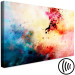 Canvas Art Print Symphony of Colors (1-piece) Wide - abstract colorful watercolor 135236 additionalThumb 6