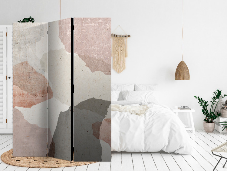 Room Divider Colorful Terrazzo (3-piece) - Abstract in subdued colors 136136 additionalImage 4