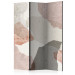 Room Divider Colorful Terrazzo (3-piece) - Abstract in subdued colors 136136