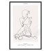 Wall Poster Abstract Sketch - simple lineart with a woman figure and text 137236 additionalThumb 10