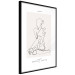 Wall Poster Abstract Sketch - simple lineart with a woman figure and text 137236 additionalThumb 5