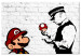 Large canvas print Mario Bros (Banksy) [Large Format] 137536