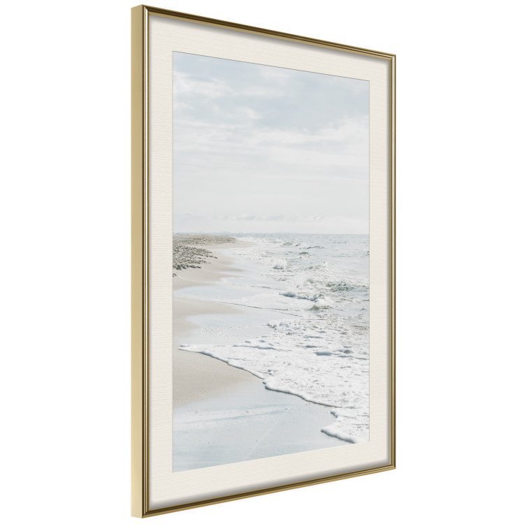 Poster Peaceful Shore - romantic landscape of a tranquil beach and sea waves 137836 additionalImage 3