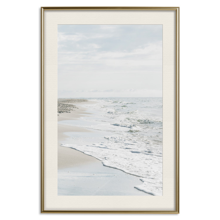 Poster Peaceful Shore - romantic landscape of a tranquil beach and sea waves 137836 additionalImage 26