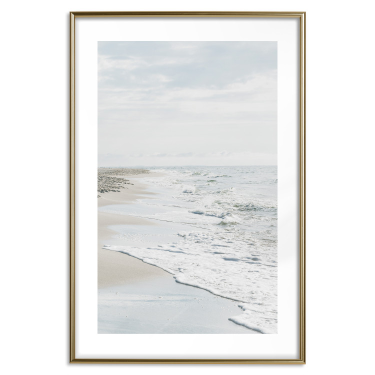 Poster Peaceful Shore - romantic landscape of a tranquil beach and sea waves 137836 additionalImage 15