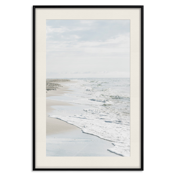 Poster Peaceful Shore - romantic landscape of a tranquil beach and sea waves 137836 additionalImage 25