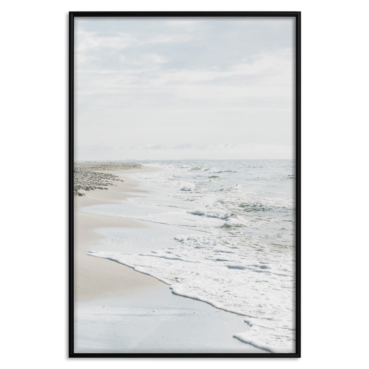 Poster Peaceful Shore - romantic landscape of a tranquil beach and sea waves 137836 additionalImage 16