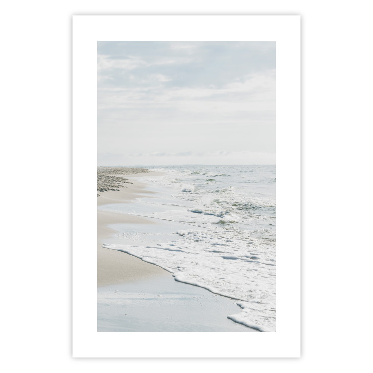 Poster Peaceful Shore - romantic landscape of a tranquil beach and sea waves 137836 additionalImage 9