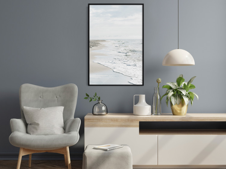 Poster Peaceful Shore - romantic landscape of a tranquil beach and sea waves 137836 additionalImage 19