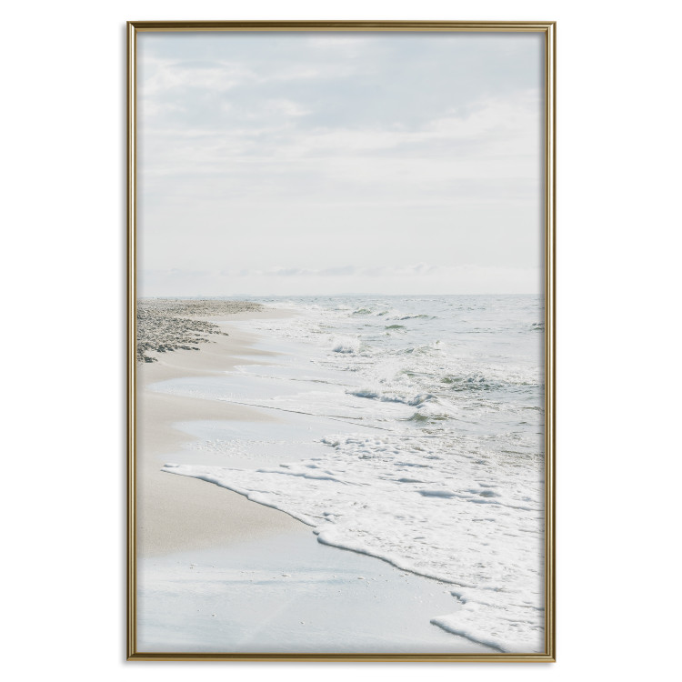 Poster Peaceful Shore - romantic landscape of a tranquil beach and sea waves 137836 additionalImage 14