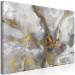 Canvas Print Marble Structure (1-piece) Wide - abstraction in golden spots 138136 additionalThumb 2