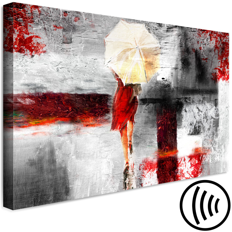 Canvas Print Red Impression (1 Part) Wide 138336 additionalImage 6