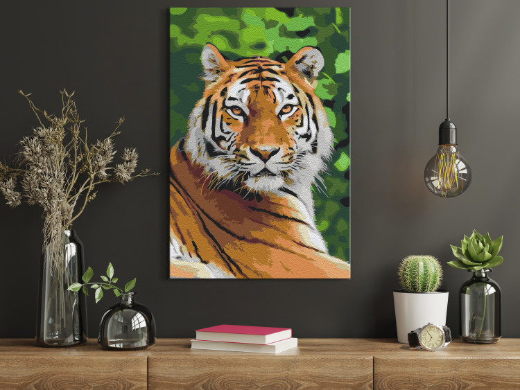Paint by Number Kit Tiger in Green 138436 additionalImage 2