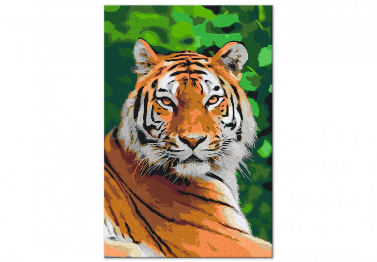 Paint by Number Kit Tiger in Green 138436 additionalImage 3
