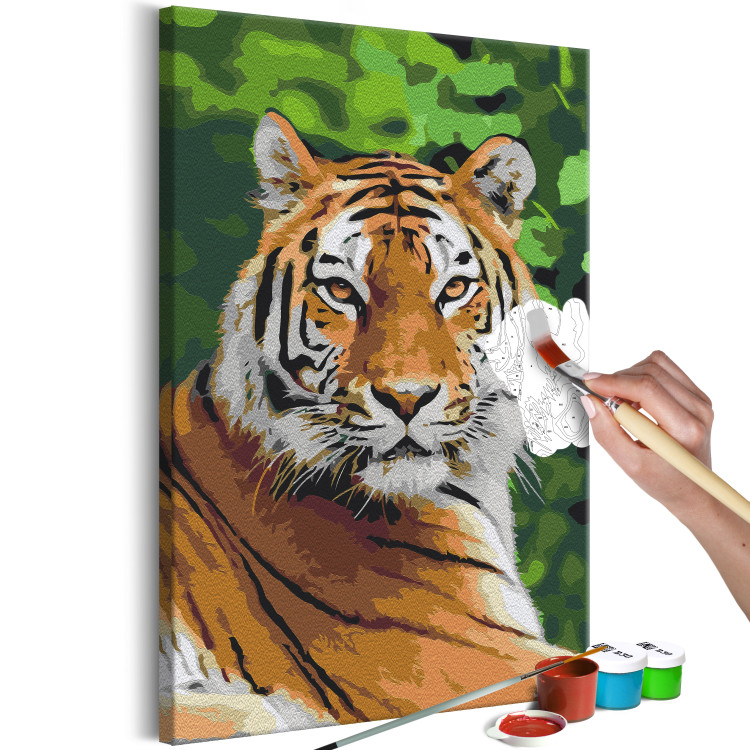 Paint by Number Kit Tiger in Green 138436 additionalImage 5