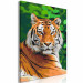 Paint by Number Kit Tiger in Green 138436 additionalThumb 4