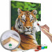 Paint by Number Kit Tiger in Green 138436