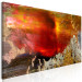 Canvas Print Clearing (1-piece) Narrow - modern landscape with sun and gold 138636 additionalThumb 2