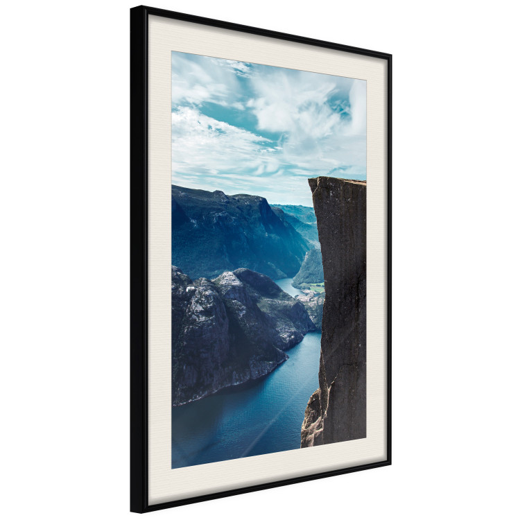Poster Preikestolen - picturesque landscape of rocky mountains and a large lake 138736 additionalImage 9