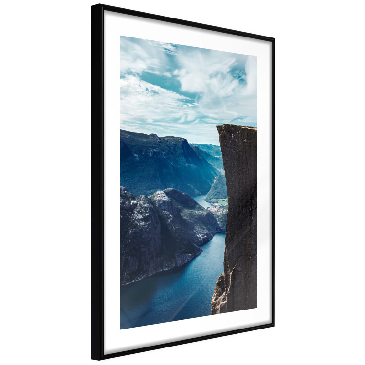 Poster Preikestolen - picturesque landscape of rocky mountains and a large lake 138736 additionalImage 5