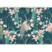 Wall Mural Noble peacocks - bird motif on branches with floral patterns 142436 additionalThumb 1