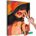 Paint by Number Kit Orange Hat - Tanned Woman in a Polka-Dot Dress 144136 additionalThumb 4