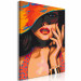 Paint by Number Kit Orange Hat - Tanned Woman in a Polka-Dot Dress 144136 additionalThumb 3