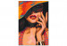 Paint by Number Kit Orange Hat - Tanned Woman in a Polka-Dot Dress 144136 additionalThumb 5
