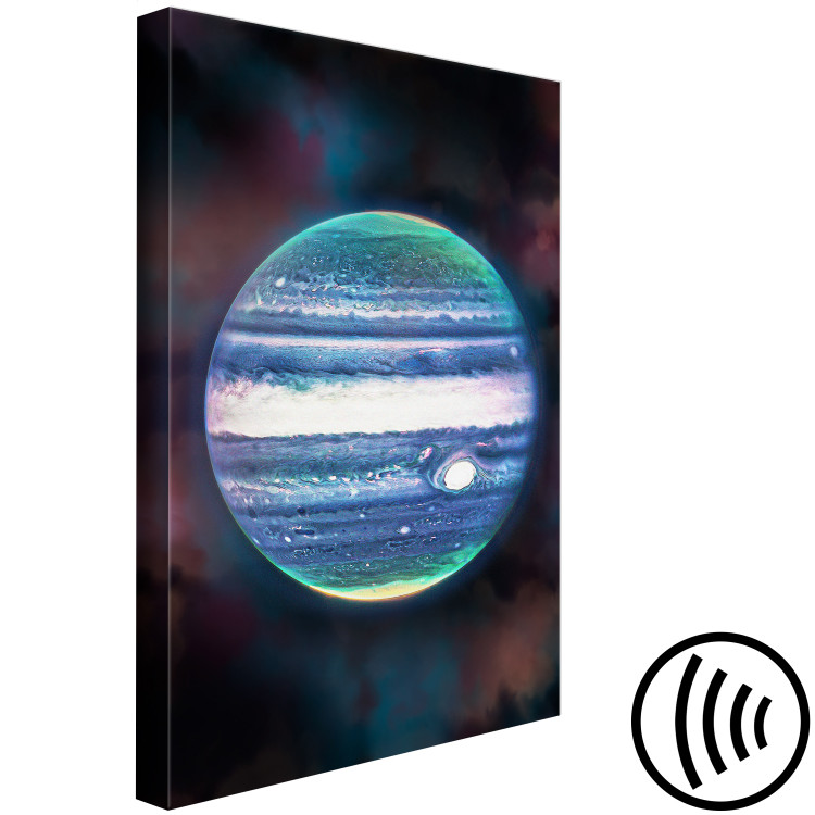 Canvas Print Jupiter - Close-up of a Planet in Space and Its Auroras 146236 additionalImage 6