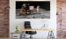 Large canvas print Moon Landing - Photo of the Flag, Ship and Astronaut in Space 146436 additionalThumb 5