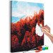 Paint by Number Kit Autumn Morning - Red Forest against the Blue Sky 146536 additionalThumb 4
