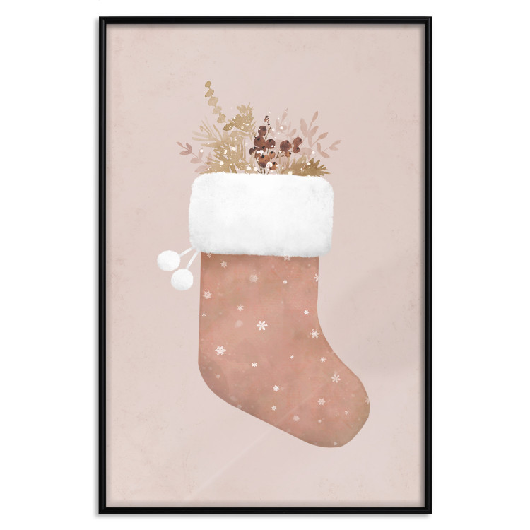 Wall Poster Christmas in Pastels - Holiday Stocking With Plant Twigs 148036 additionalImage 20